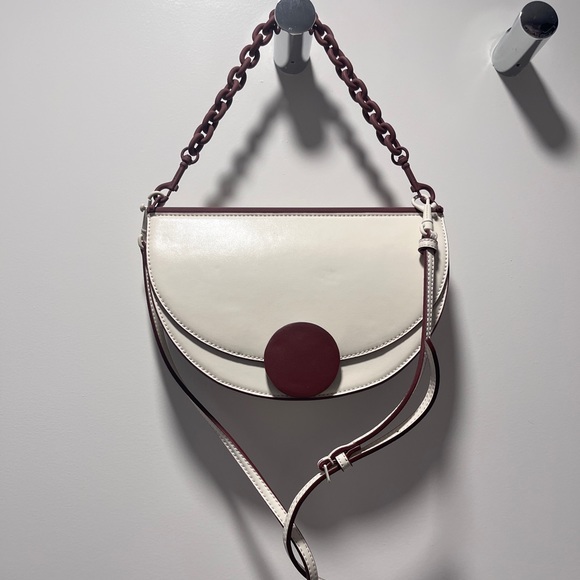 Charles Keith Two-Tone Half Moon Clutch - Picture 2 of 5